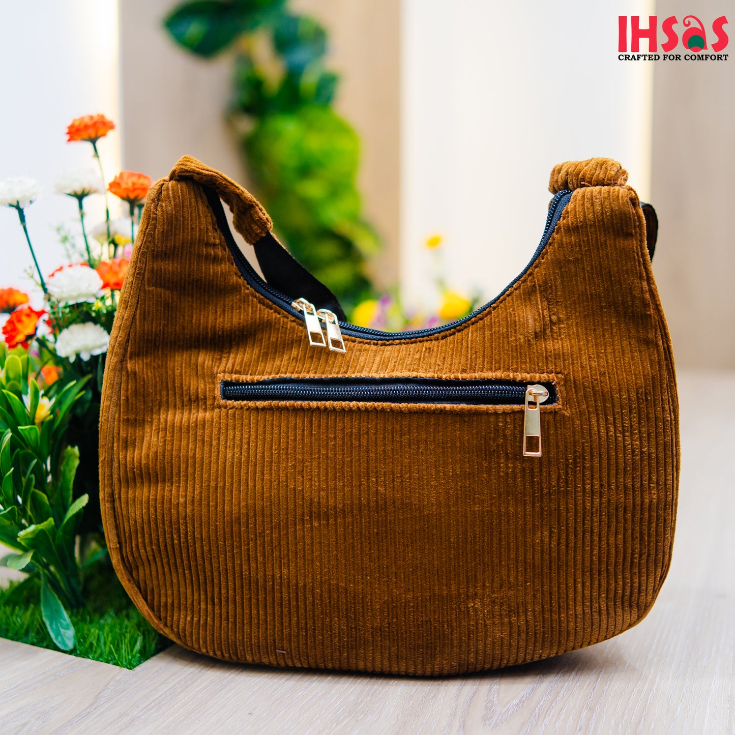 ihsas ladies shoulder handmade cord bag for women 12 x 7.5 inch crafted for comfort