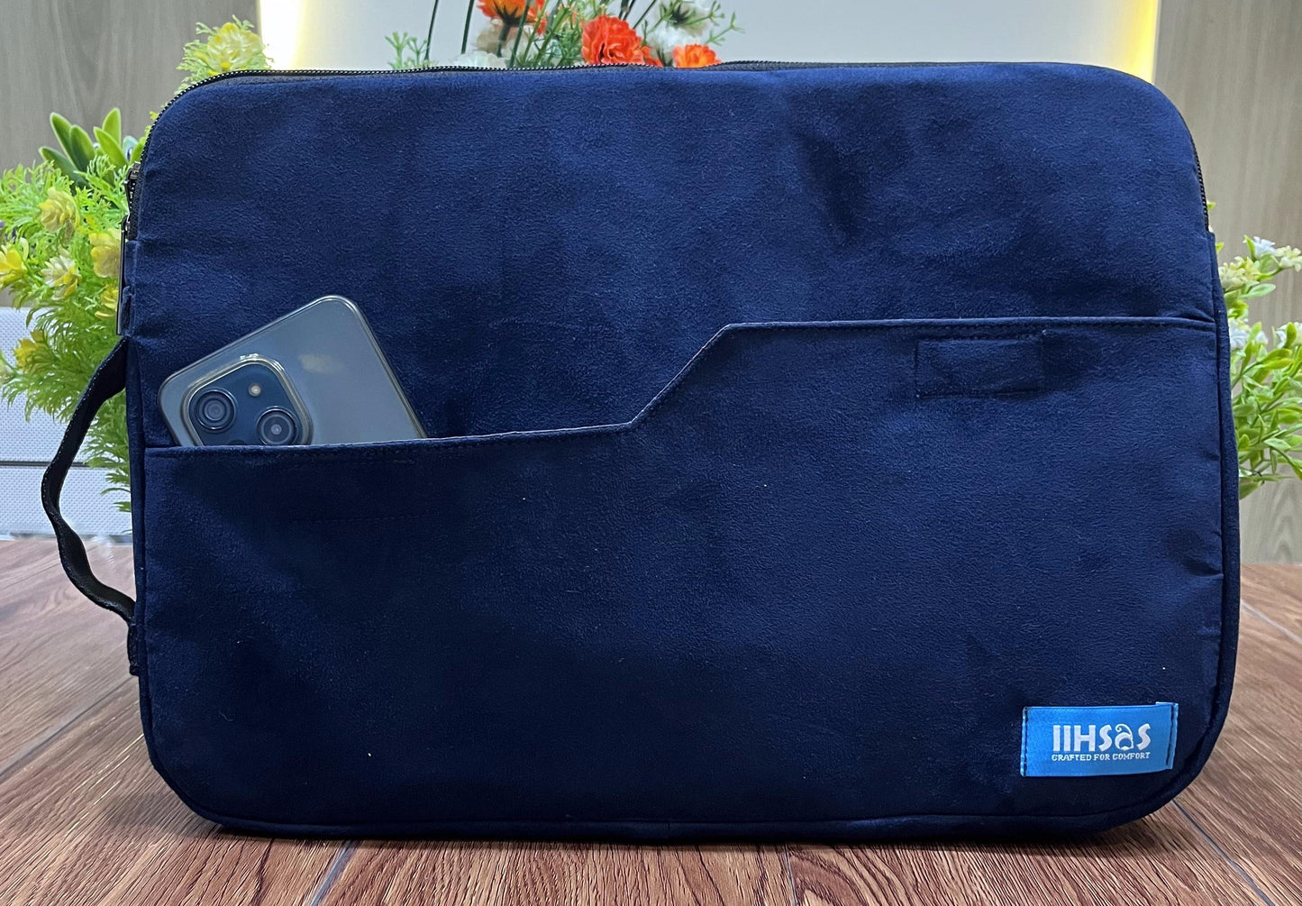 ihsas cord fabric Laptop Sleeve with Interior Pocket – Available in 13, 15, and 17 Inch Sizes laptop case